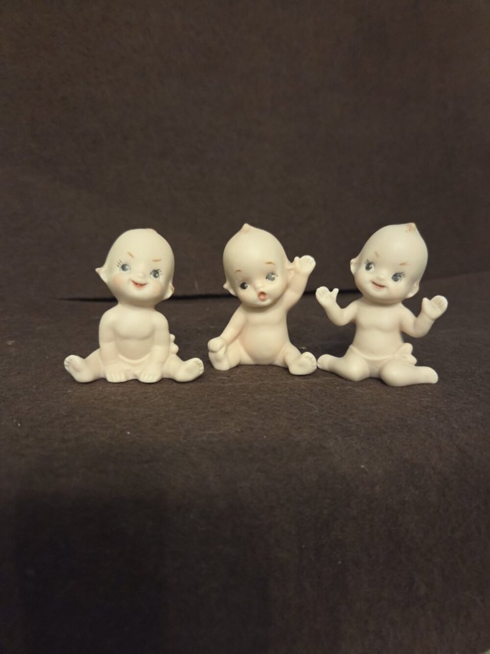 Vintage Small Bisque Kewpie Dolls Figurines‎ 2.5” Mischievous  Set